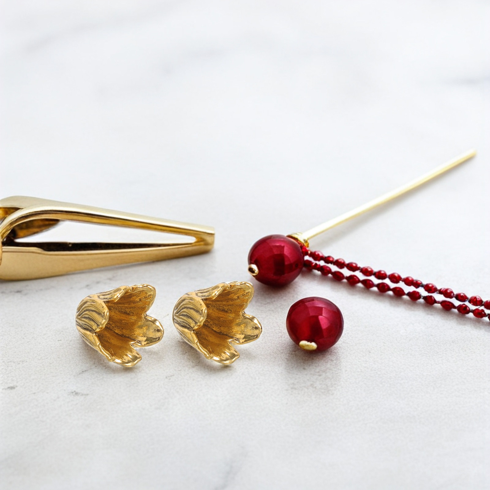 Flower Supply - 10 Pcs Jewelry Bead Caps for