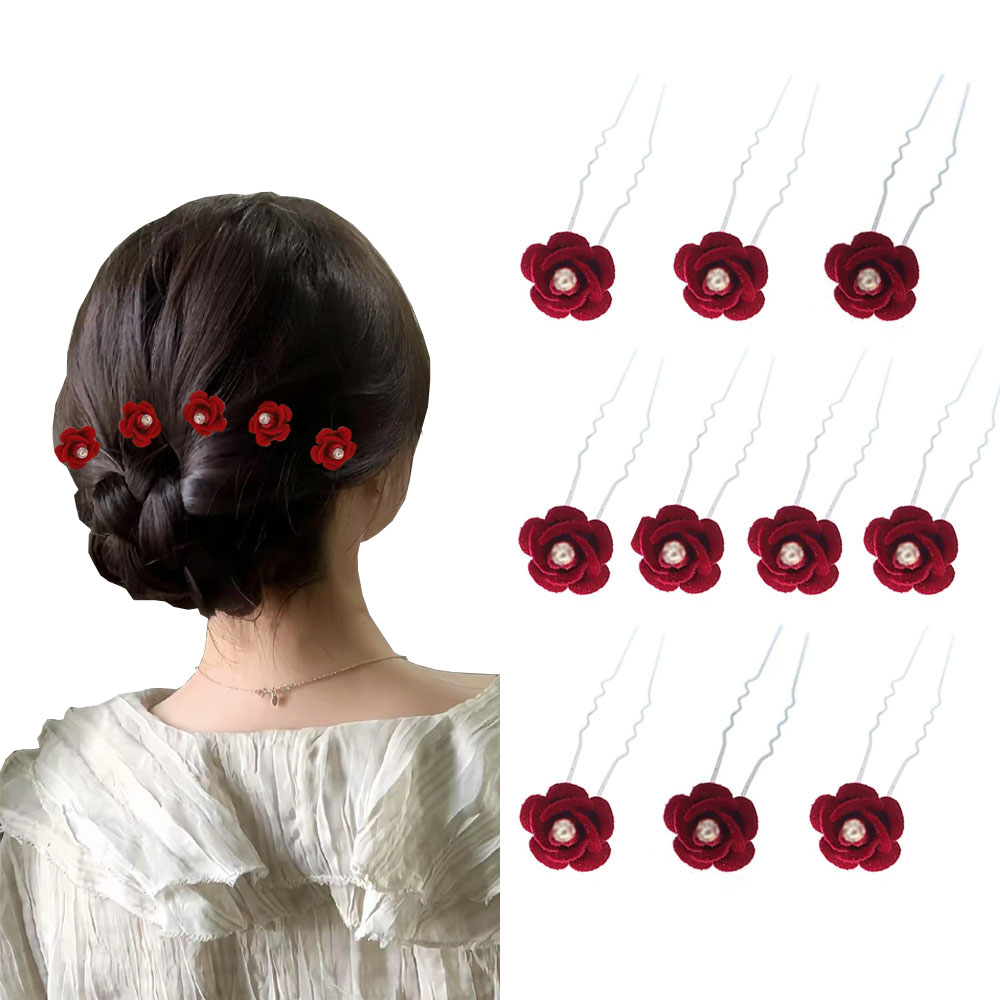 10Pcs Rose Hair Accessories We - đánh giá và giá Flower Supply