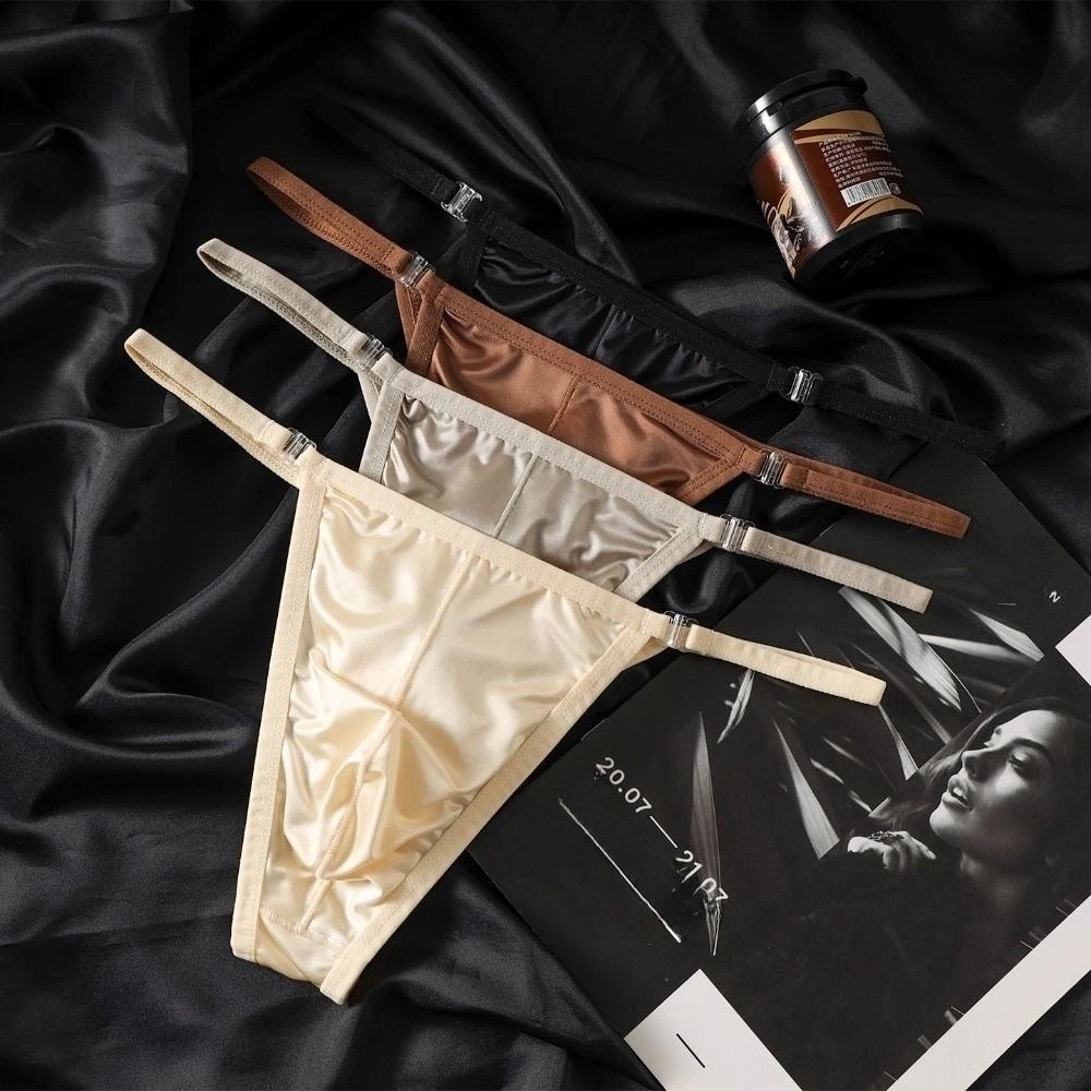 Underpants T-back Men Thong Li - đánh giá và giá Ribbon Wired Satin