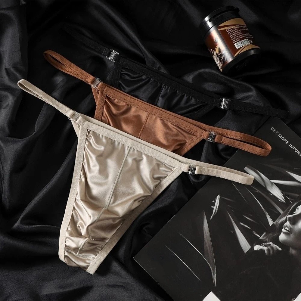 Underpants T-back Men Thong Li - đánh giá và giá Ribbon Wired Satin