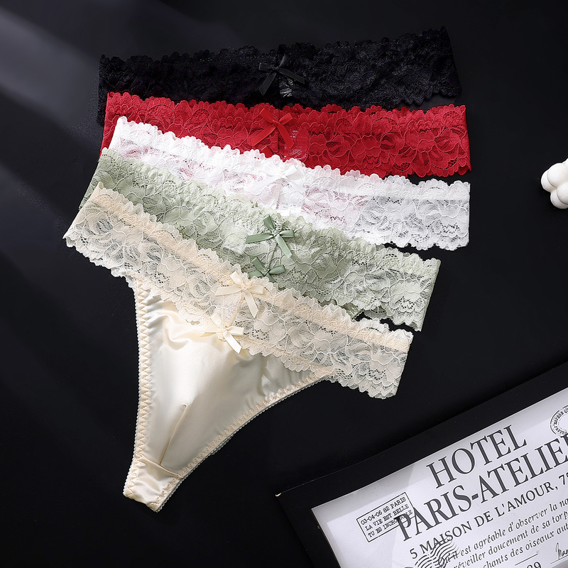 Sexy Gay Men Satin Lace Thongs - đánh giá và giá Ribbon Wired Satin