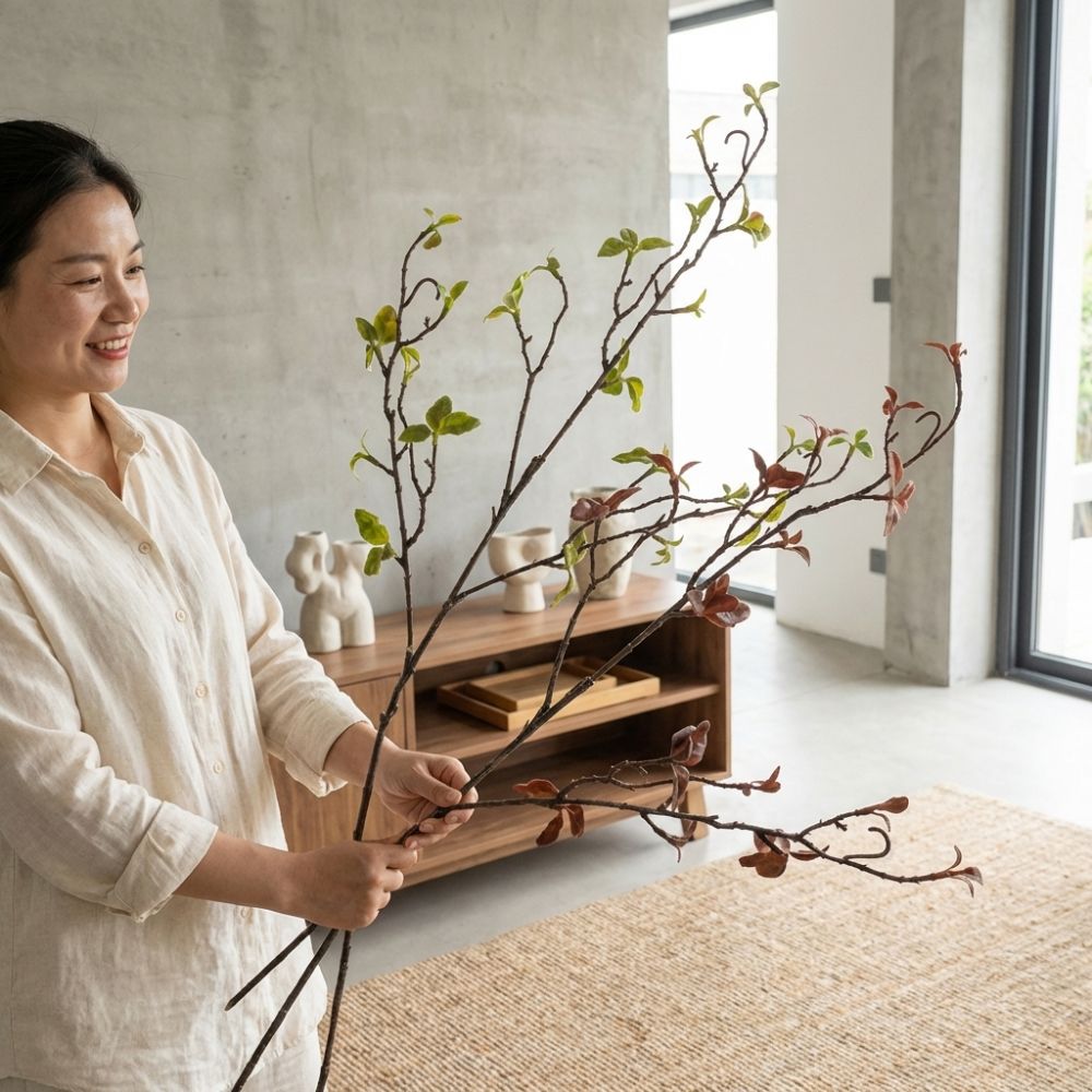 Real Touch Artificial Willow D - đánh giá và giá Branch Curly Willow