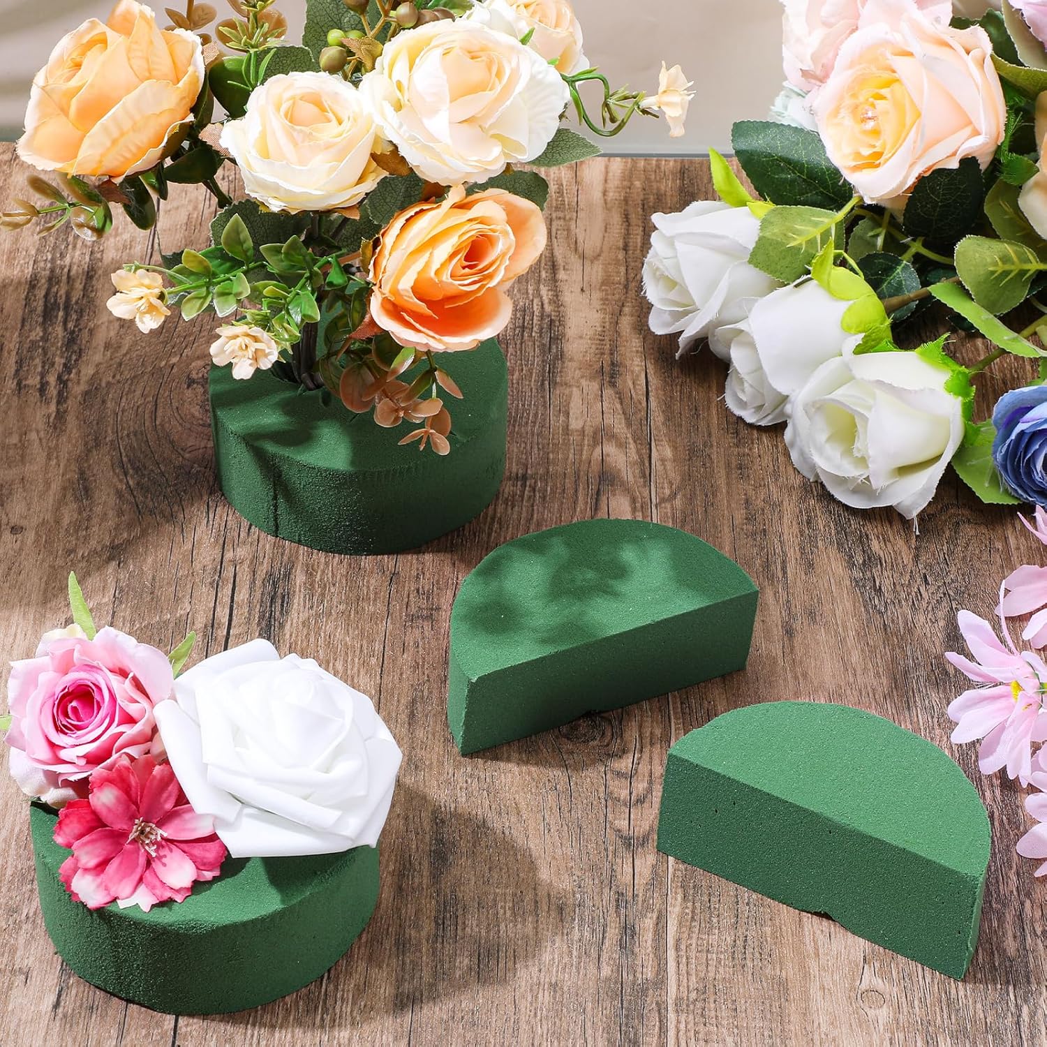 Green Round Floral Foam Blocks - đánh giá và giá Floral Foam Oasis